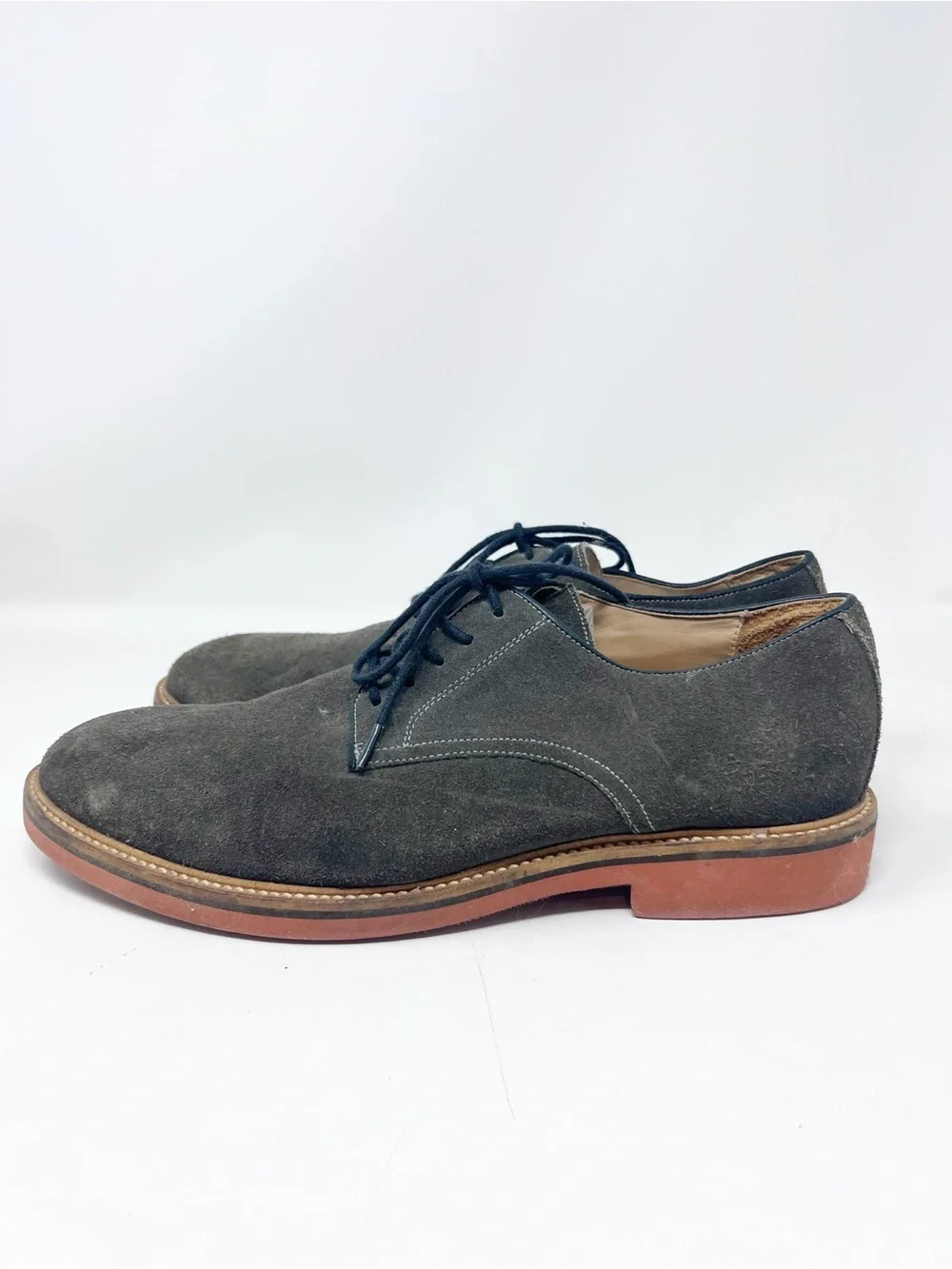 1901 NORDSTROM HOUSE LABEL BROWN GRAY SUEDE LACE UP OXFORD SHOES MENS 10.5